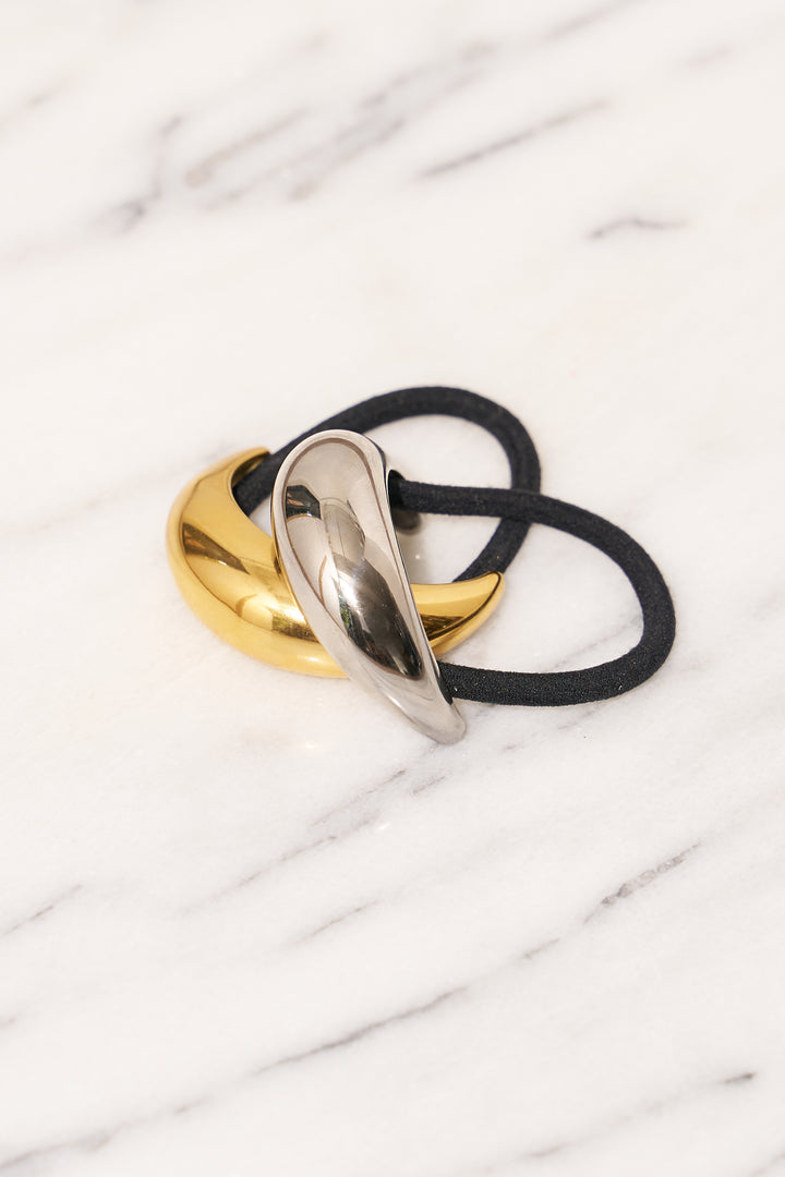 ラウンドメタルヘアゴム