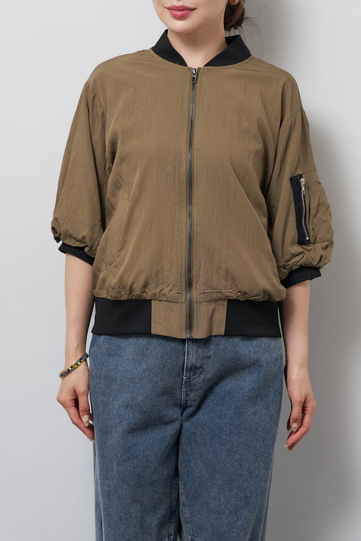 MA-1ハーフスリーブブルゾン