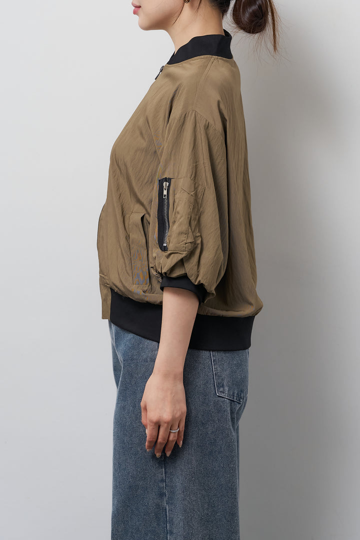 MA-1ハーフスリーブブルゾン