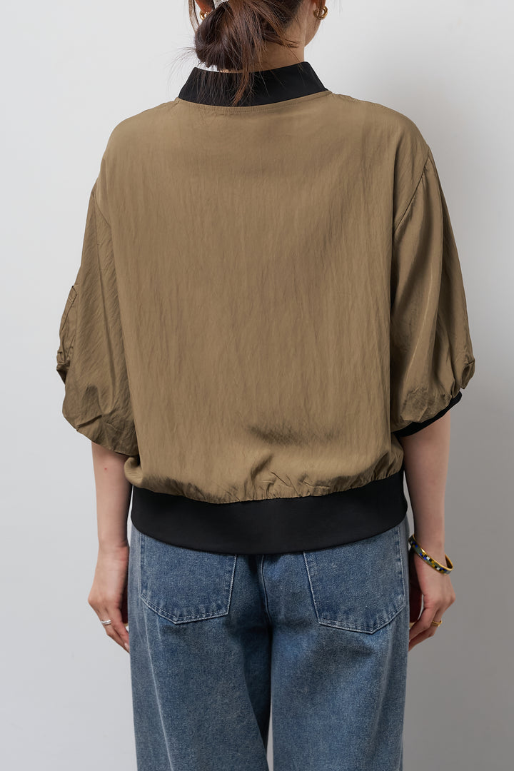 MA-1ハーフスリーブブルゾン