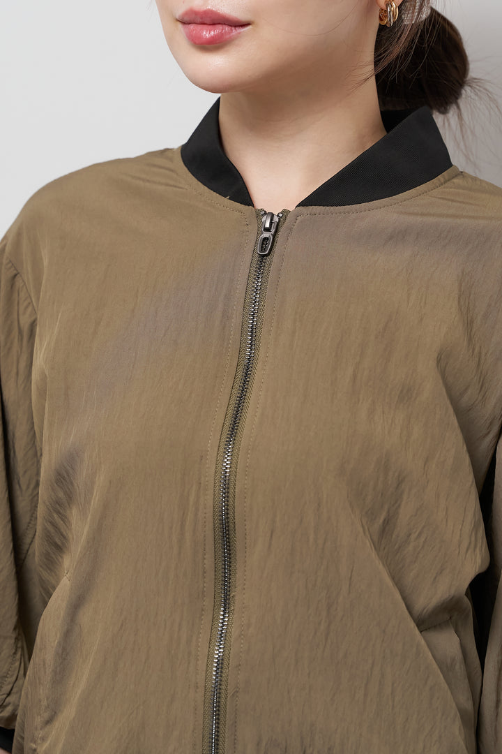 MA-1ハーフスリーブブルゾン