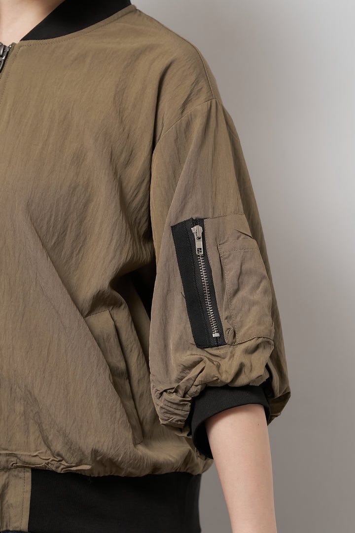 MA-1ハーフスリーブブルゾン