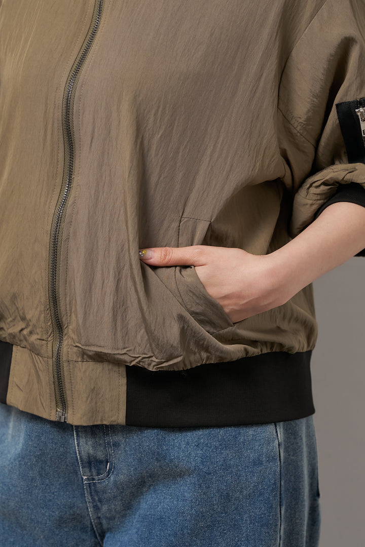 MA-1ハーフスリーブブルゾン