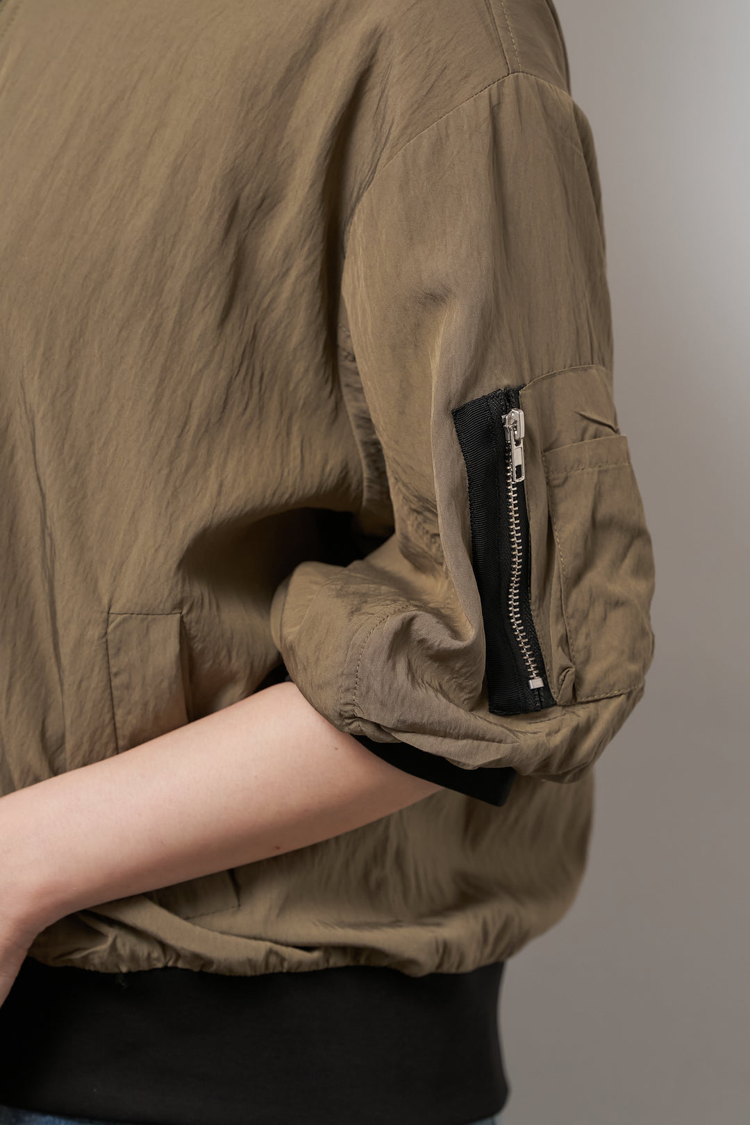 MA-1ハーフスリーブブルゾン
