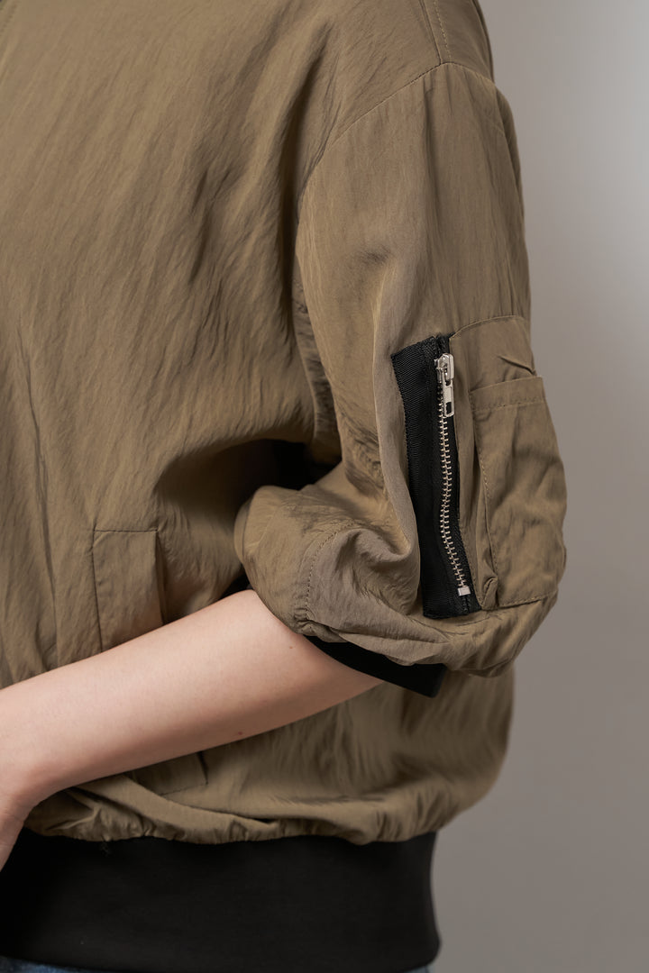 MA-1ハーフスリーブブルゾン