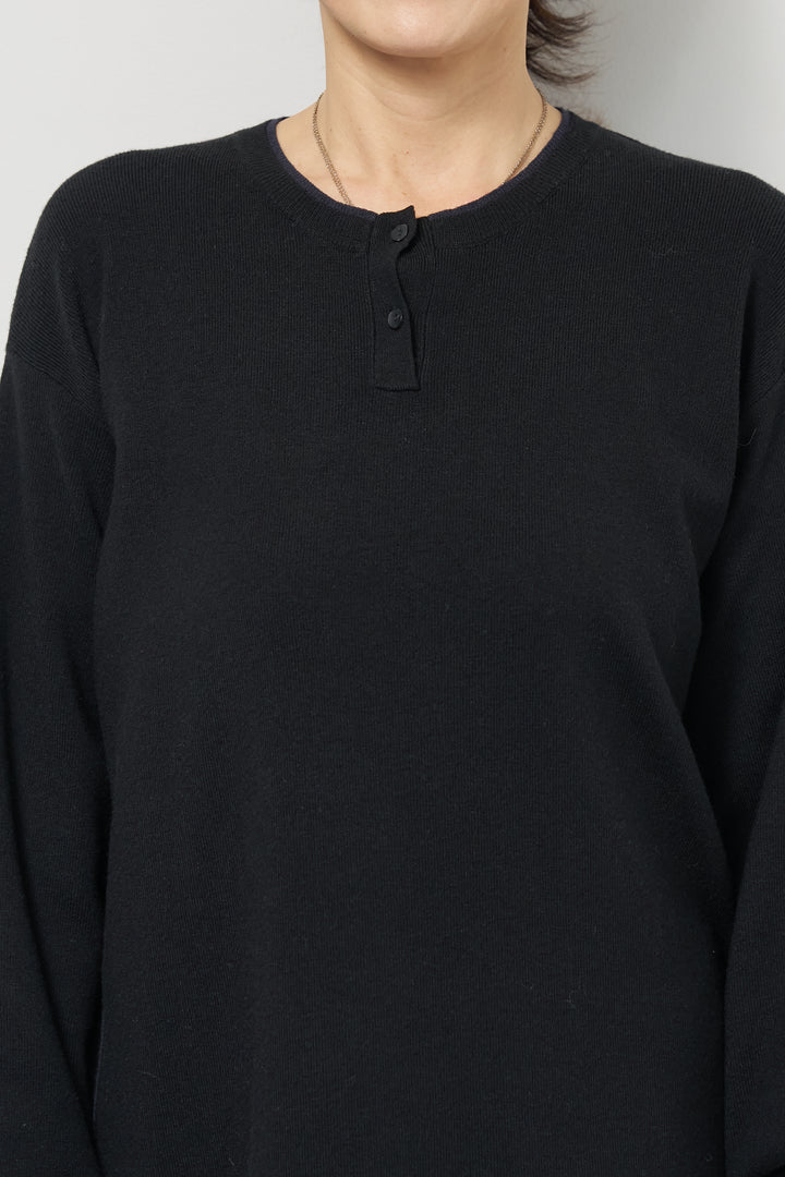 【防静電気】やわもちライン入りヘンリーワンピース