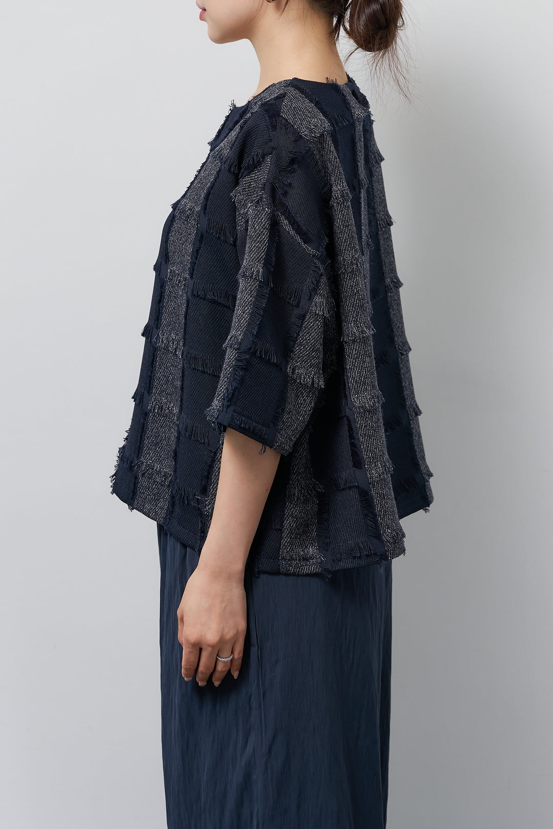 ジャガードフリンジプルオーバー