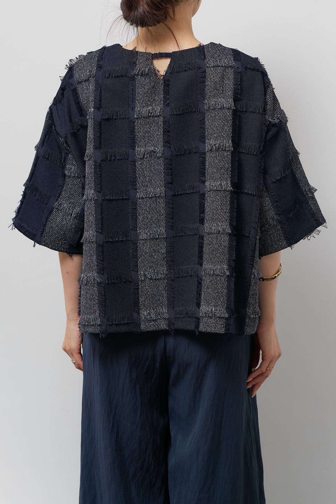 ジャガードフリンジプルオーバー