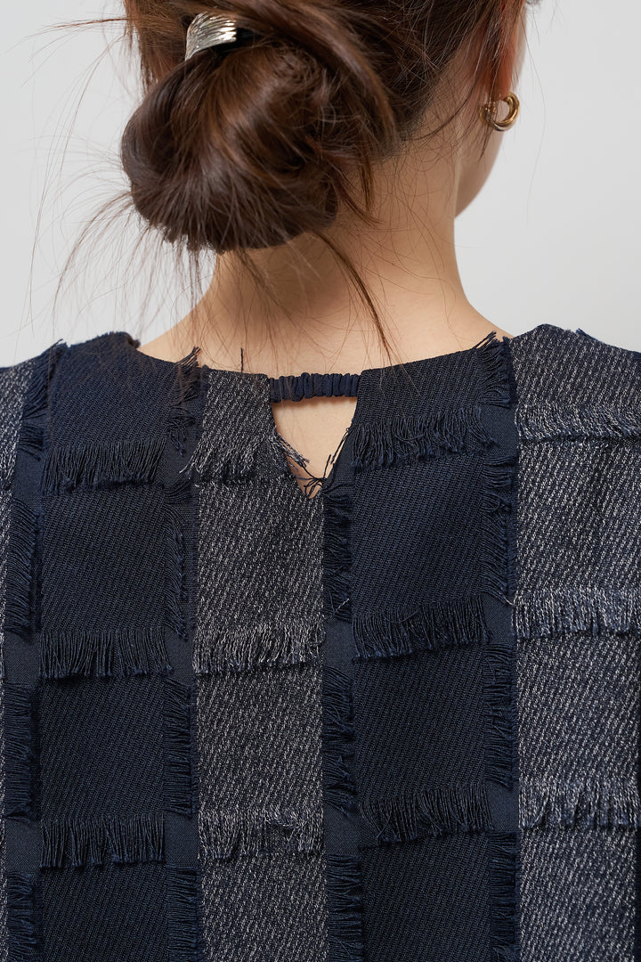 ジャガードフリンジプルオーバー