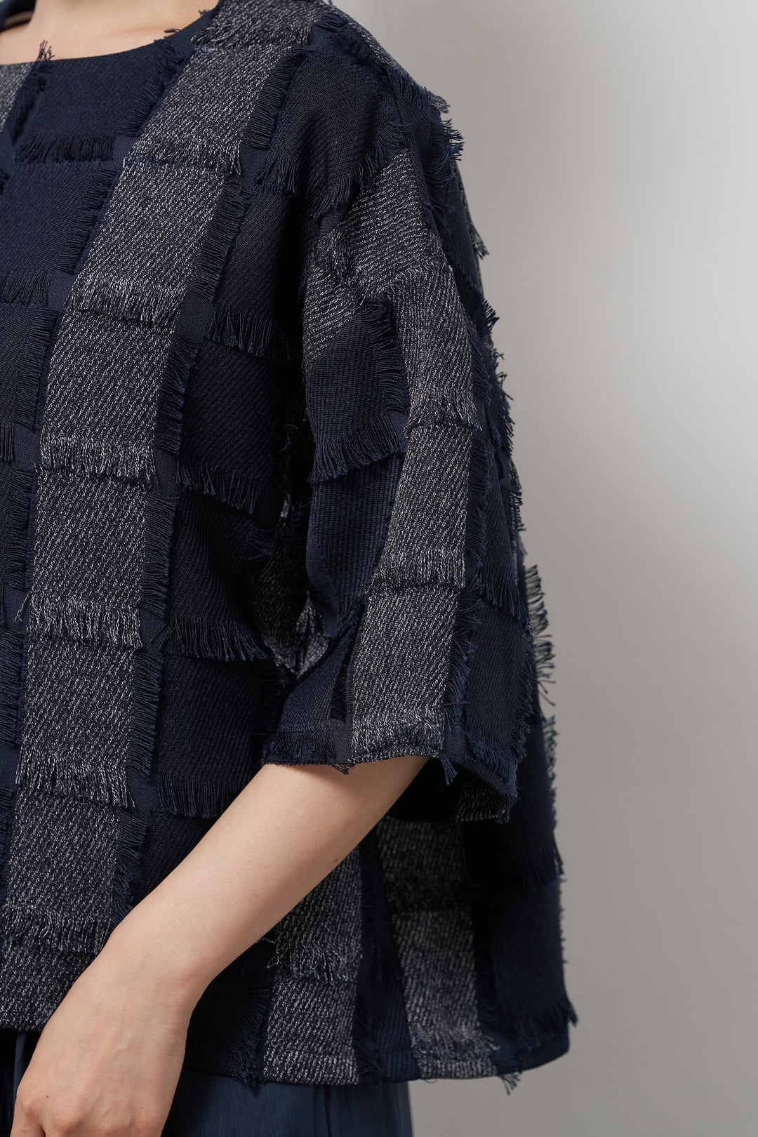 ジャガードフリンジプルオーバー