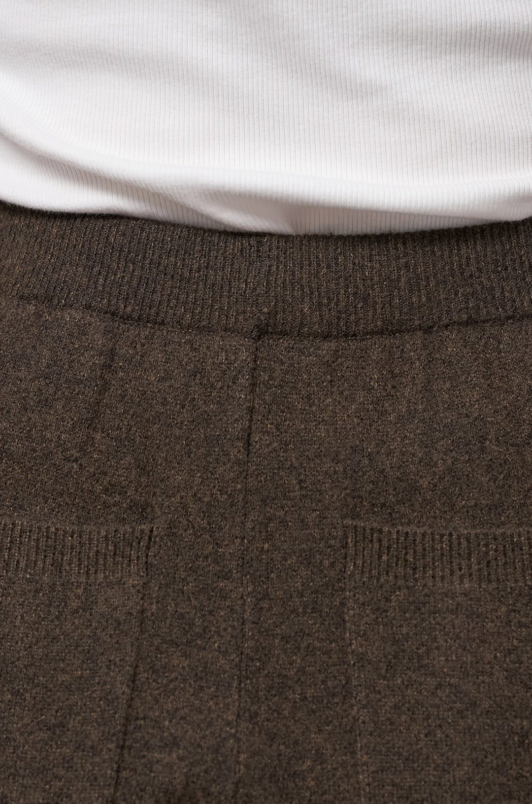 杢ニットテーパードパンツ