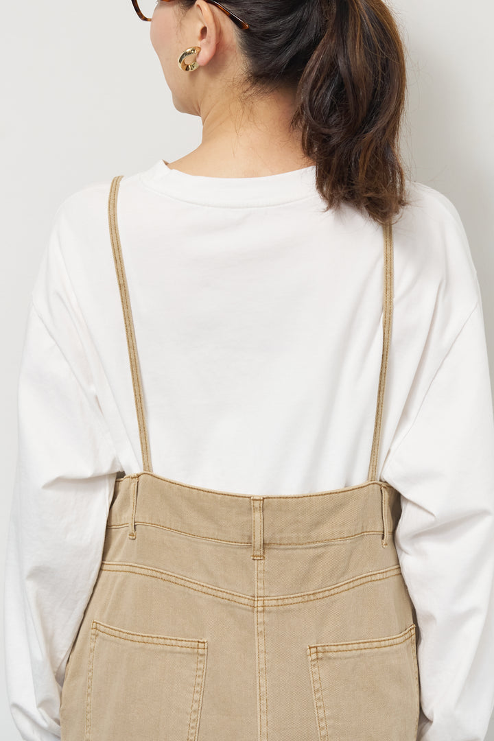 [SET]デニムツイルジャンスカ+フリルタートルネックニット(2set)