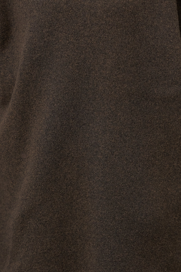 [SET]杢ニットフードプルオーバー+杢ニットテーパードパンツ(2set)