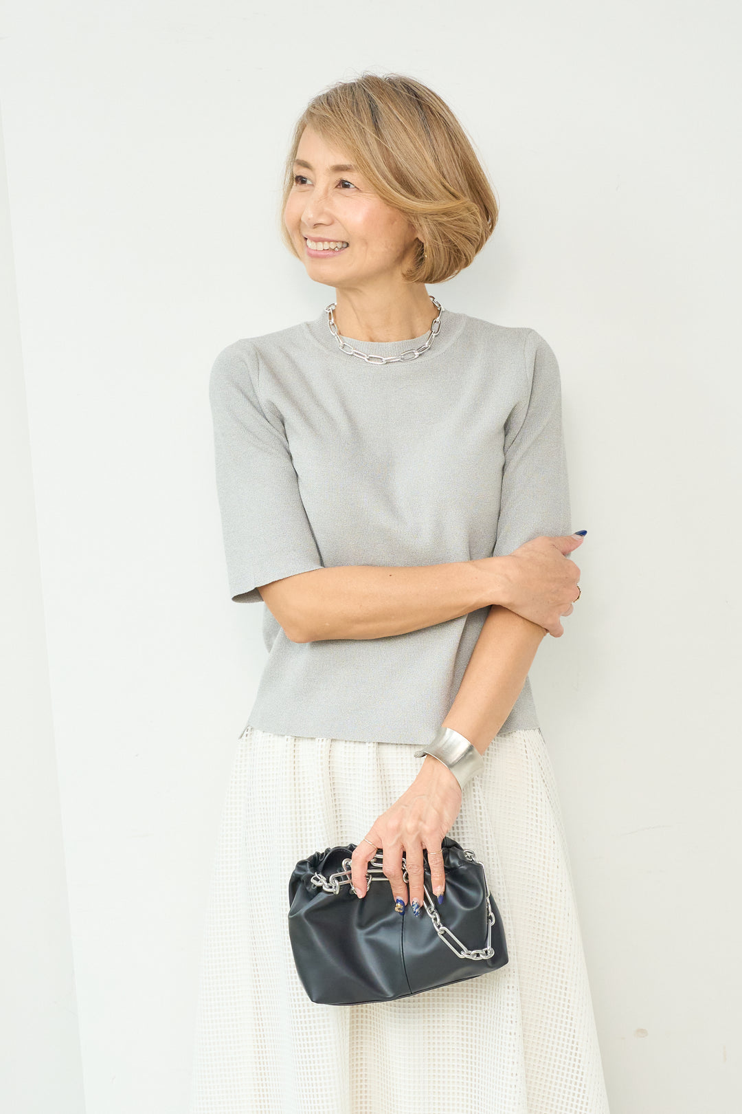 Smooth touch 5/4 sleeve knit