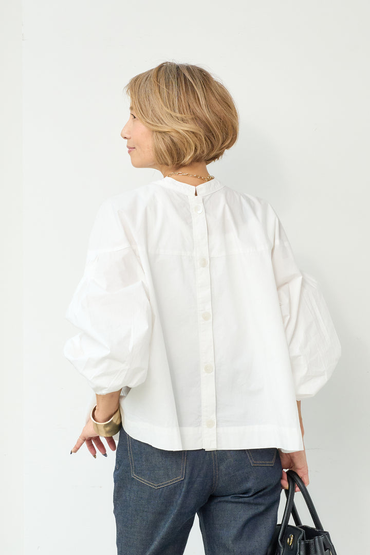 Front and back 2-way typewriter blouse