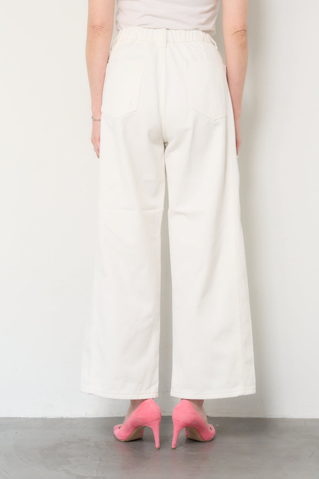 セミワイドストレートデニムパンツ