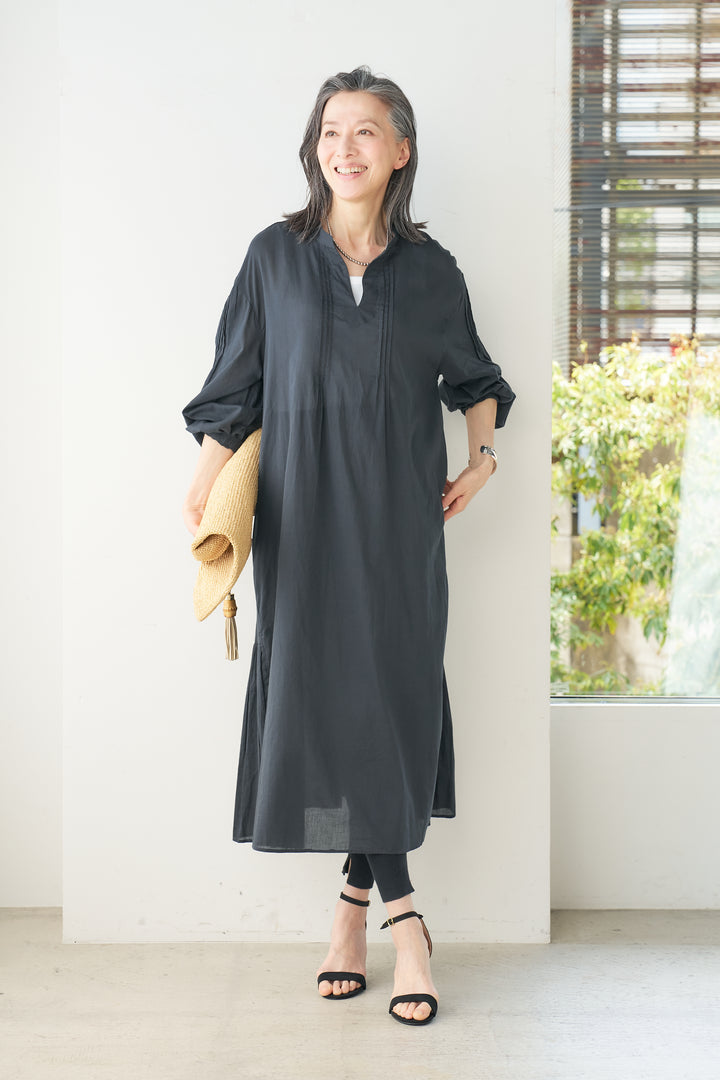 Cotton voile skipper dress