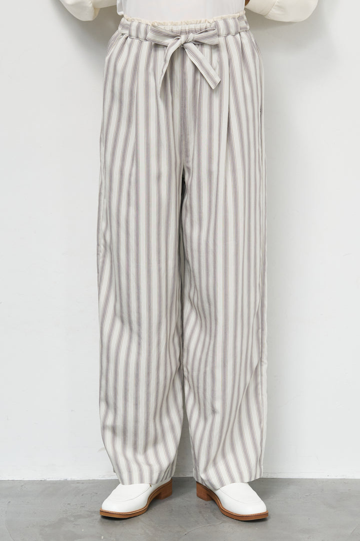 ストライプイージーパンツ