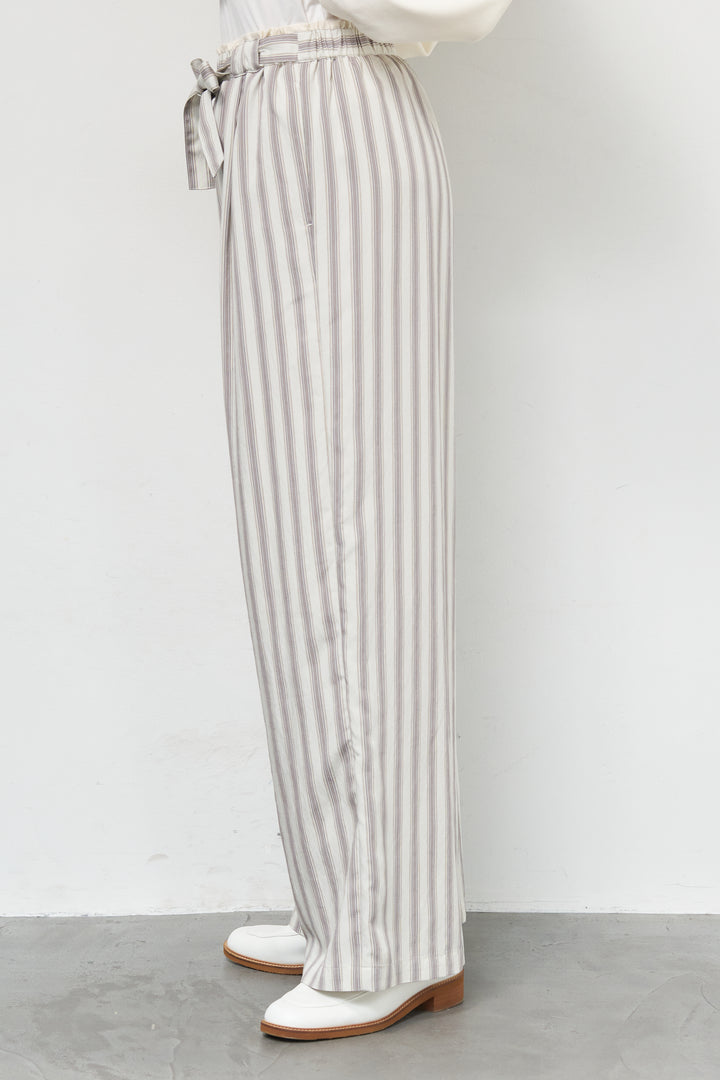 ストライプイージーパンツ