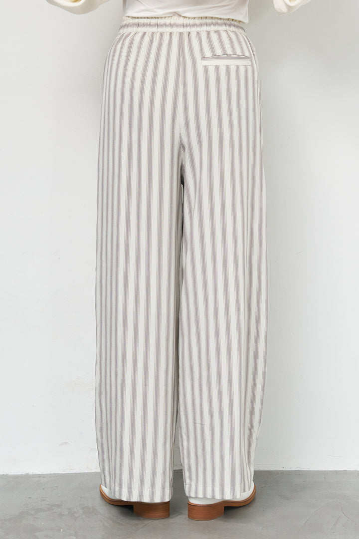 ストライプイージーパンツ