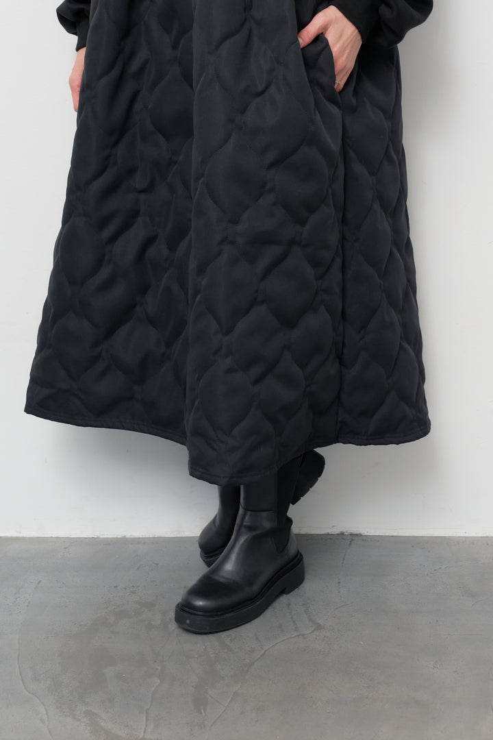 【裏起毛】ソフトキルトコンビワンピース