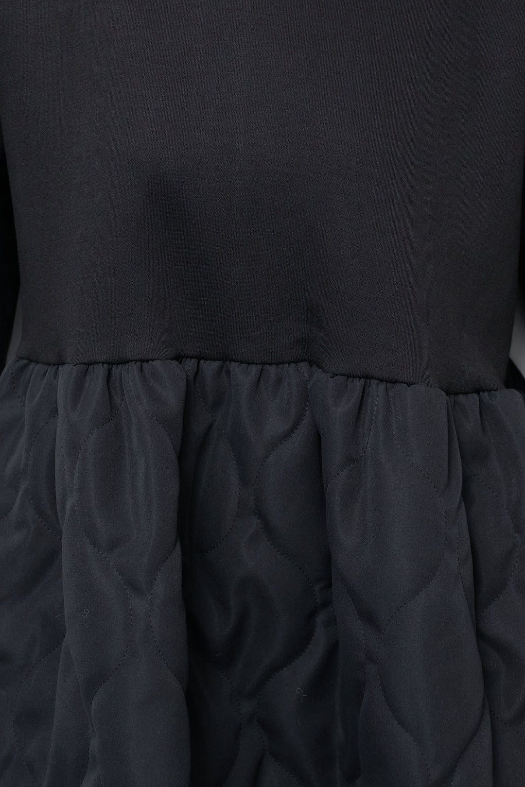 【裏起毛】ソフトキルトコンビワンピース