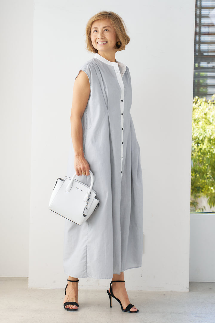 Waist tuck shirt dress