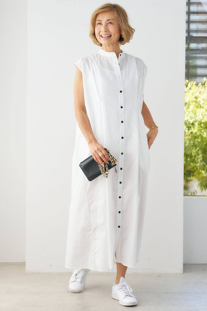 Waist tuck shirt dress