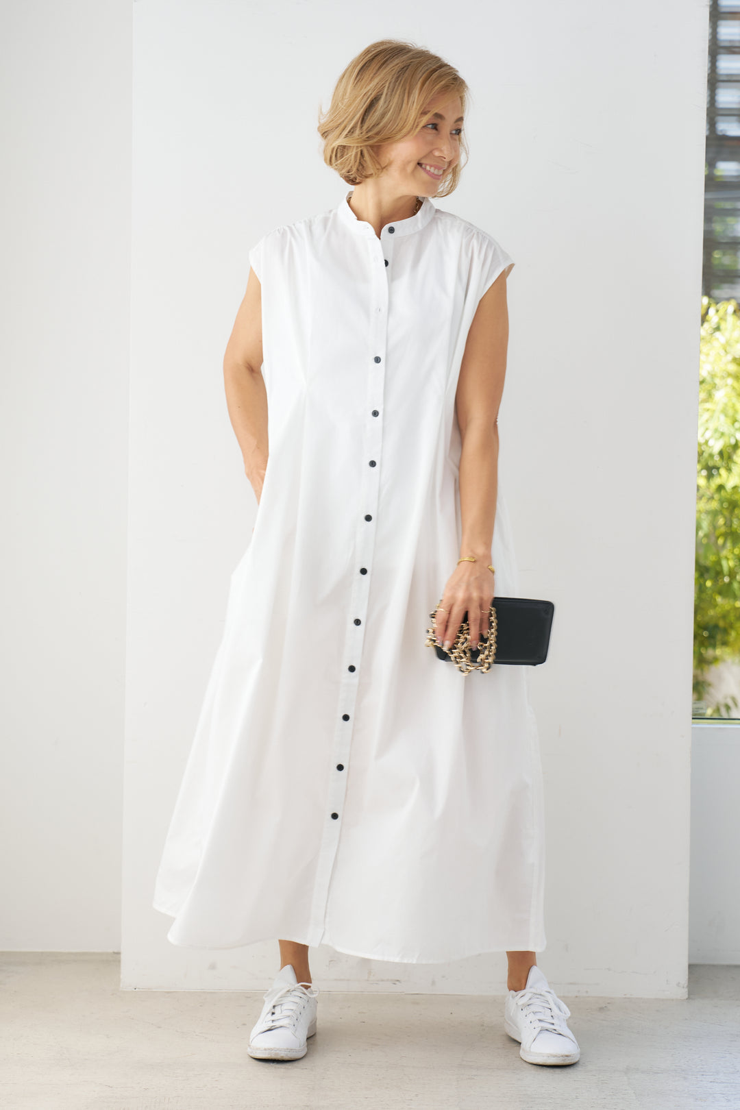 Waist tuck shirt dress