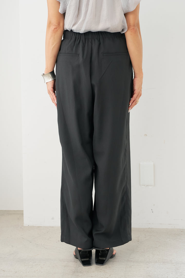 Ribbon waist high waist pants