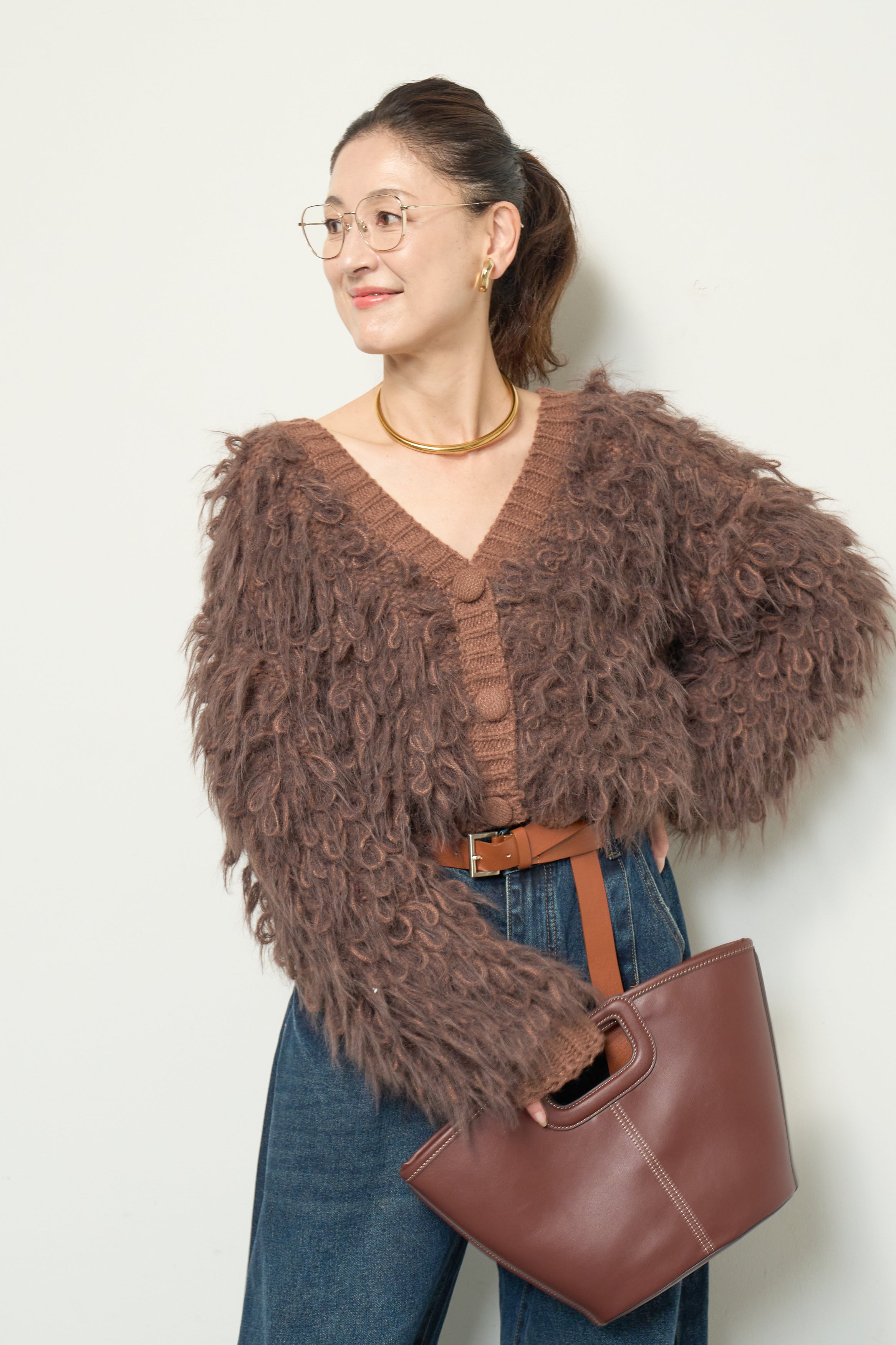 シャギーフリンジカーディガン – plusotoha