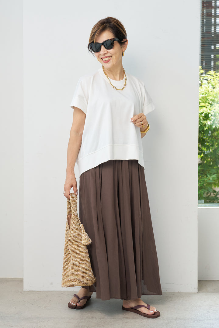 Flared wide pants