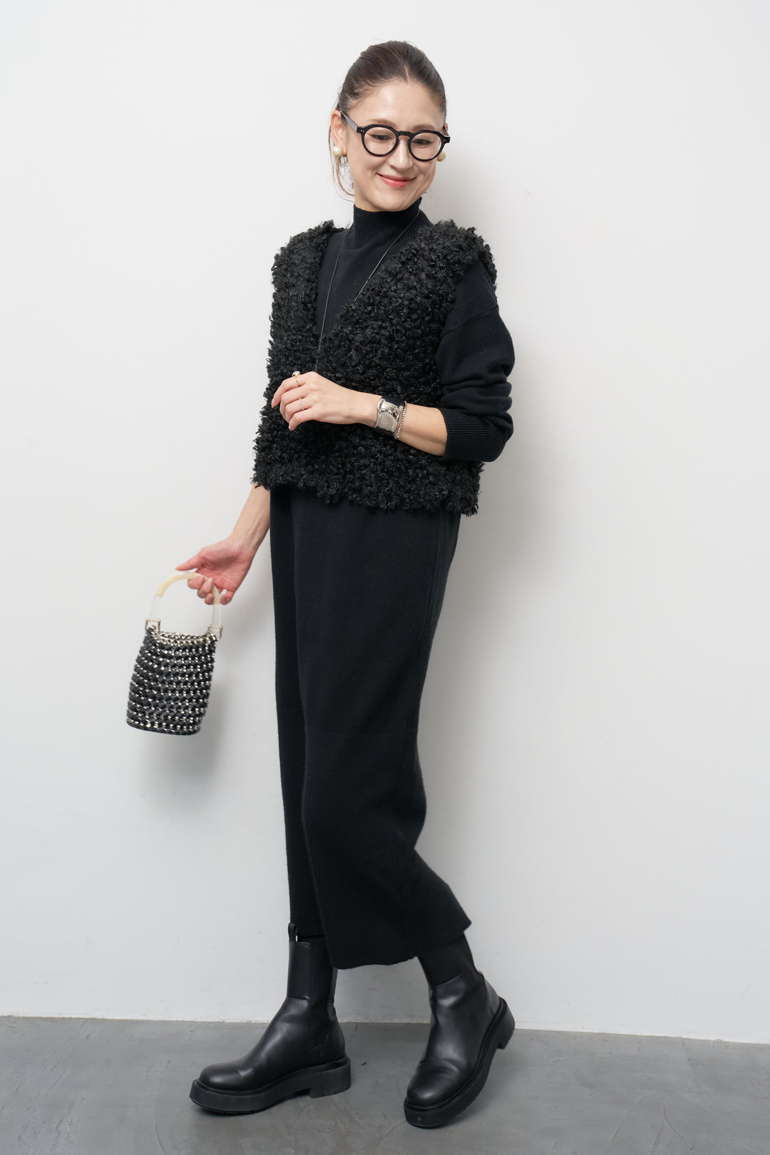 ショートカールボアベスト