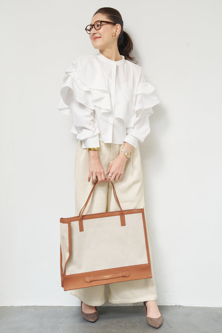 デニムライクヘリンボーンパンツ