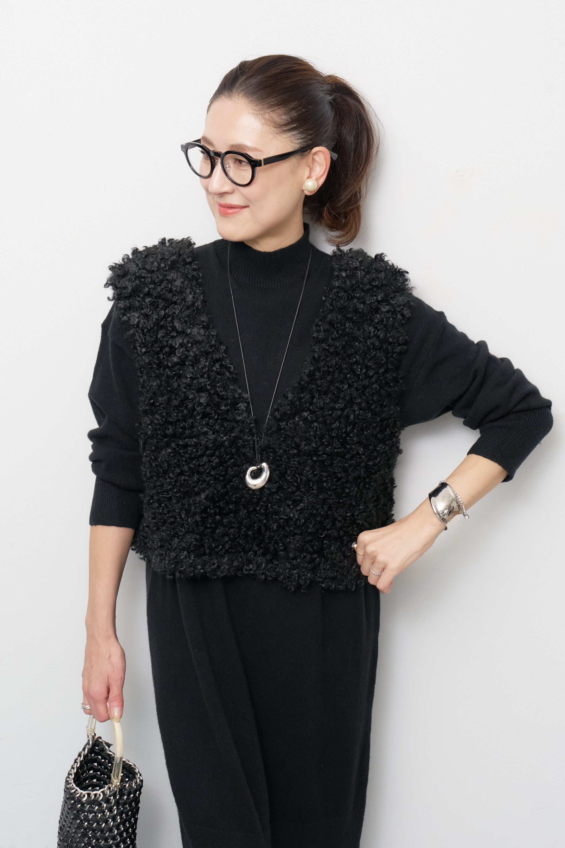 PEARLY GATES モックネックニットワンピース モックネックニットワンピース – plusotoha