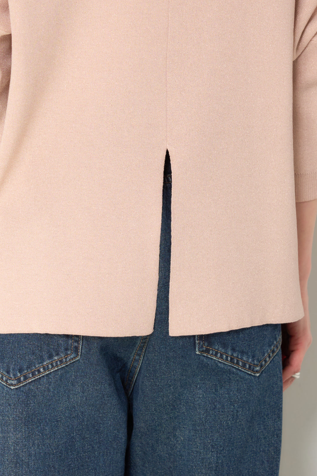 ウォッシャブルサラッとラメカーディガン