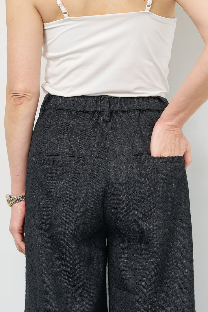 デニムライクヘリンボーンパンツ