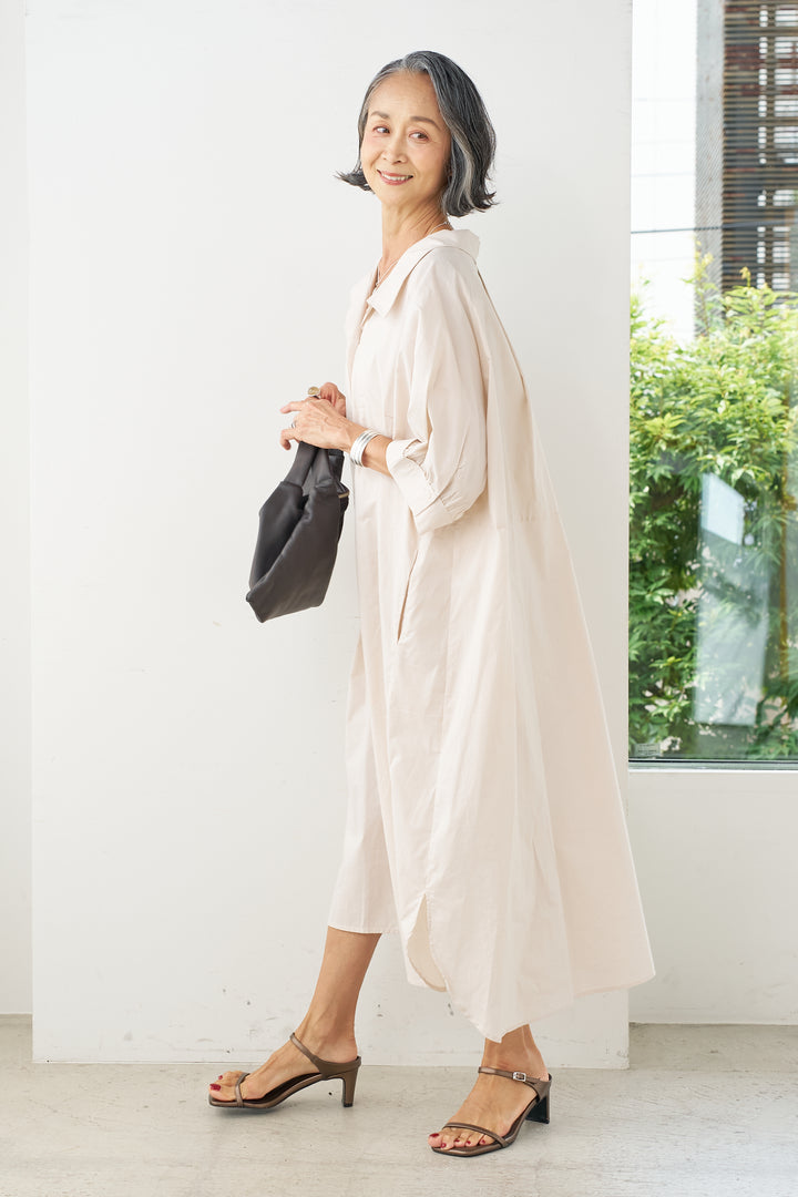 Design sleeve shirt dress