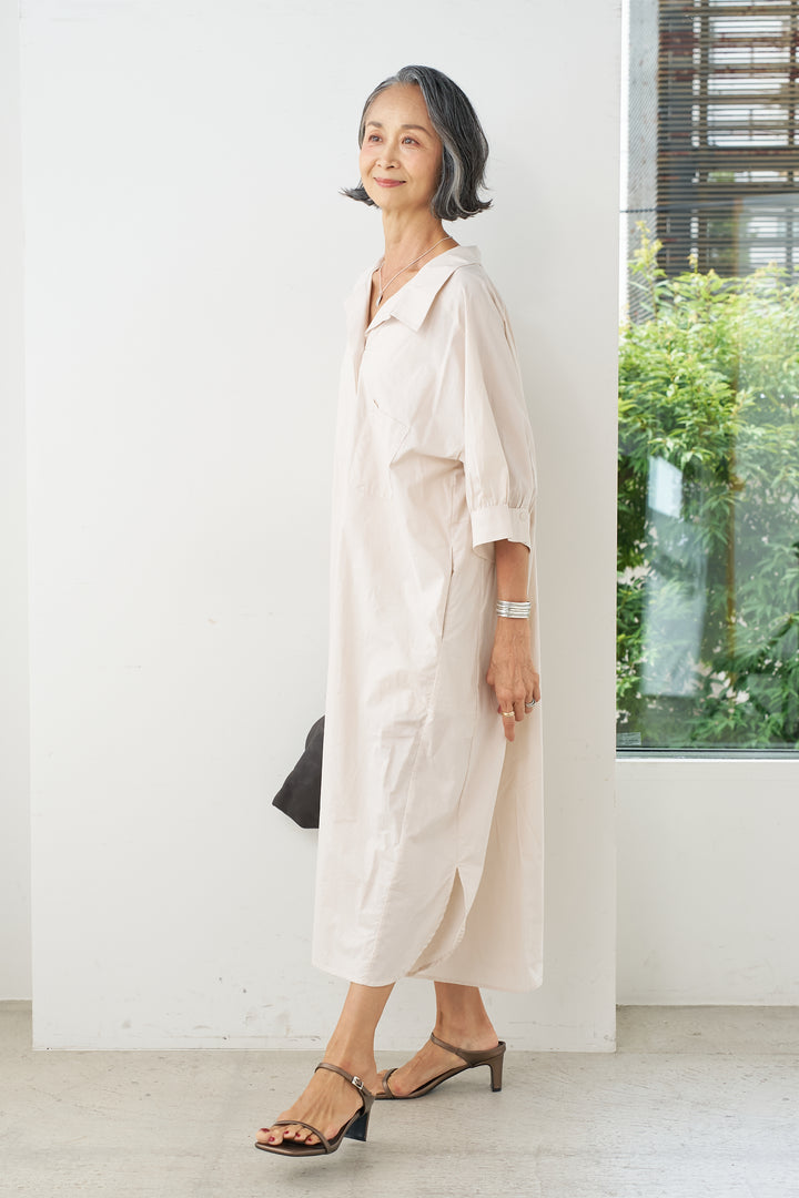 Design sleeve shirt dress