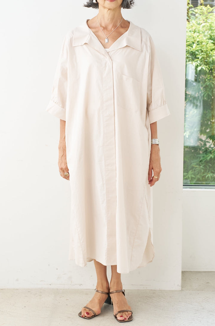 Design sleeve shirt dress