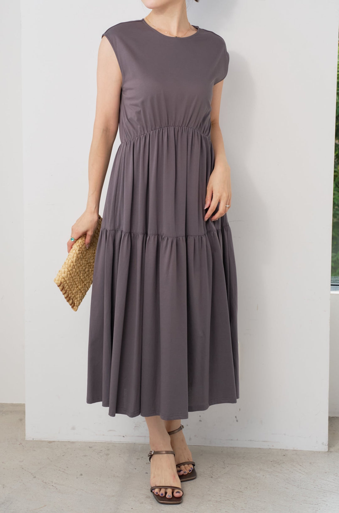 Marzelized cotton long dress