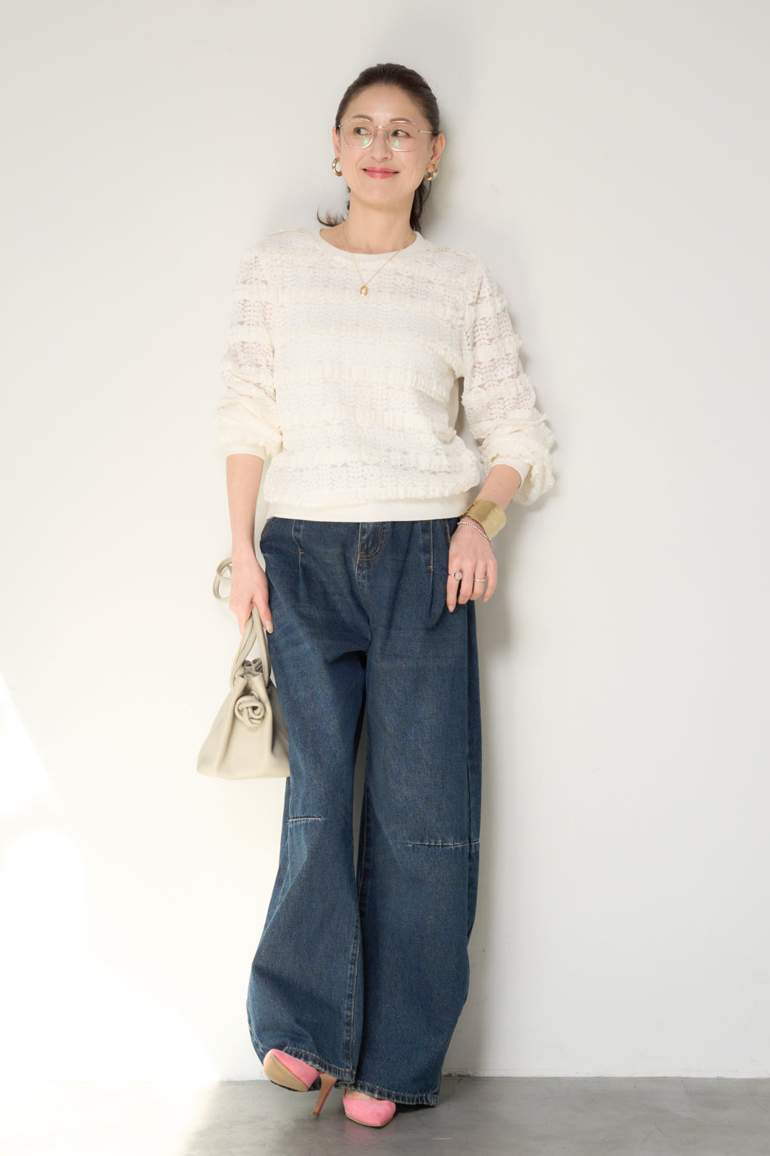 ティアードレースプルオーバー