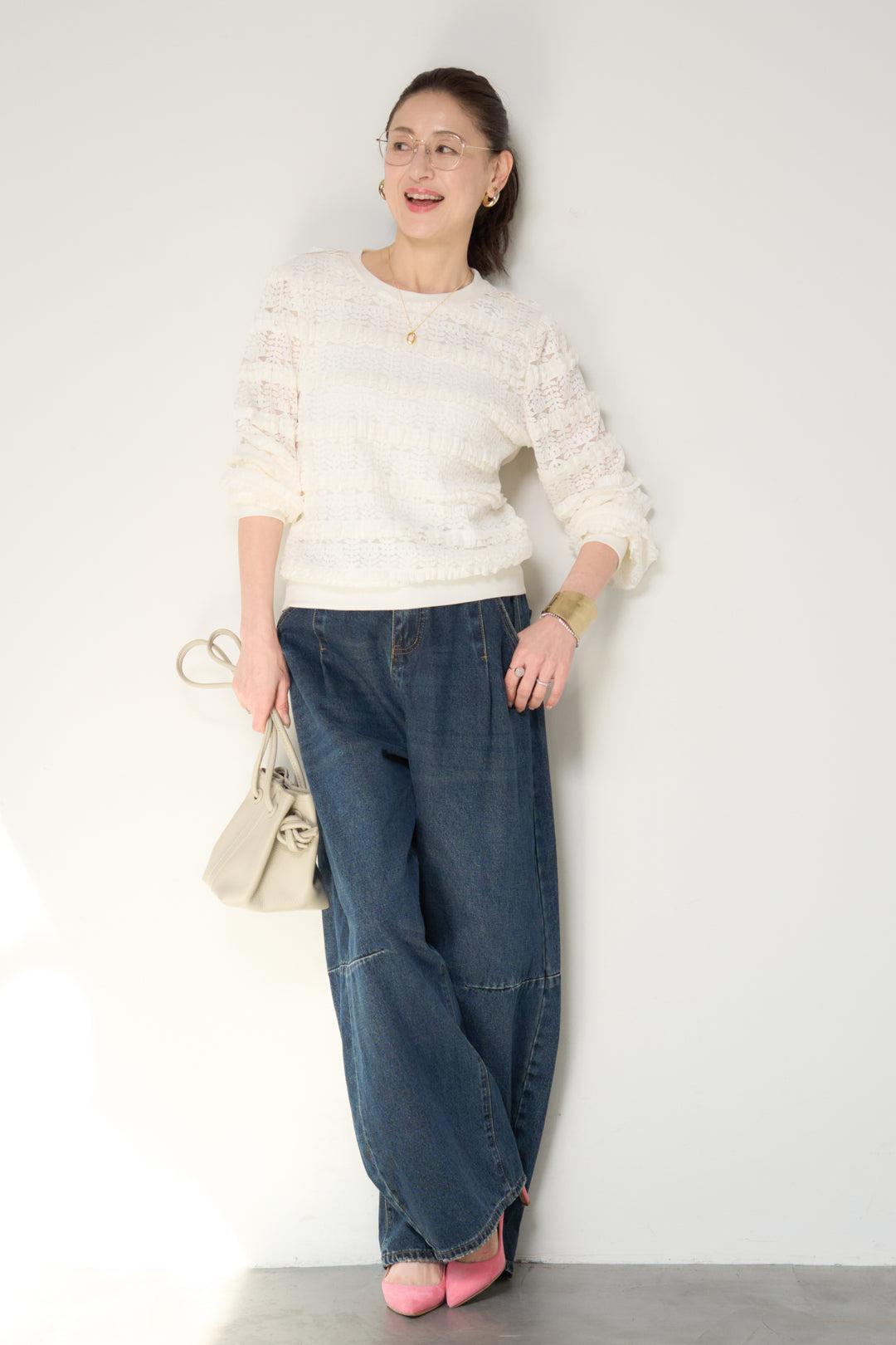 ティアードレースプルオーバー