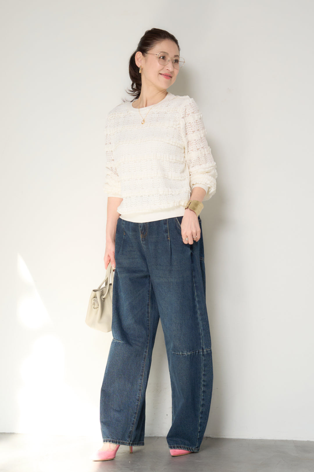 ティアードレースプルオーバー