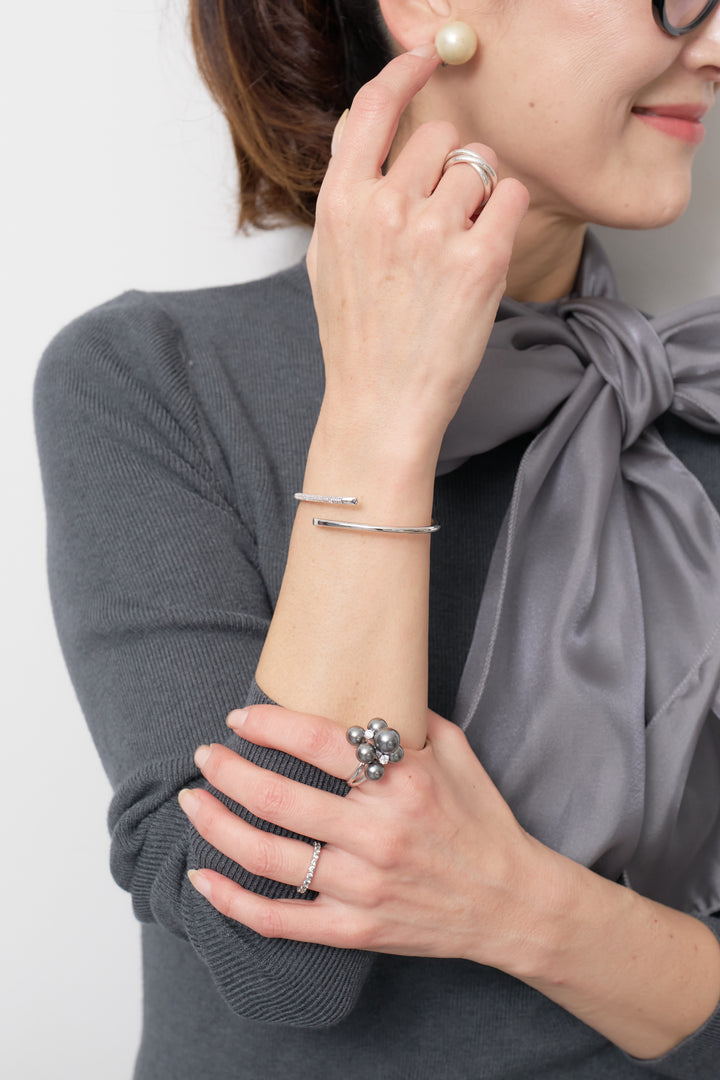 ストーンオープンバングル