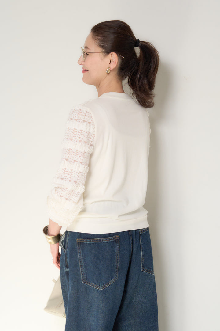 ティアードレースプルオーバー