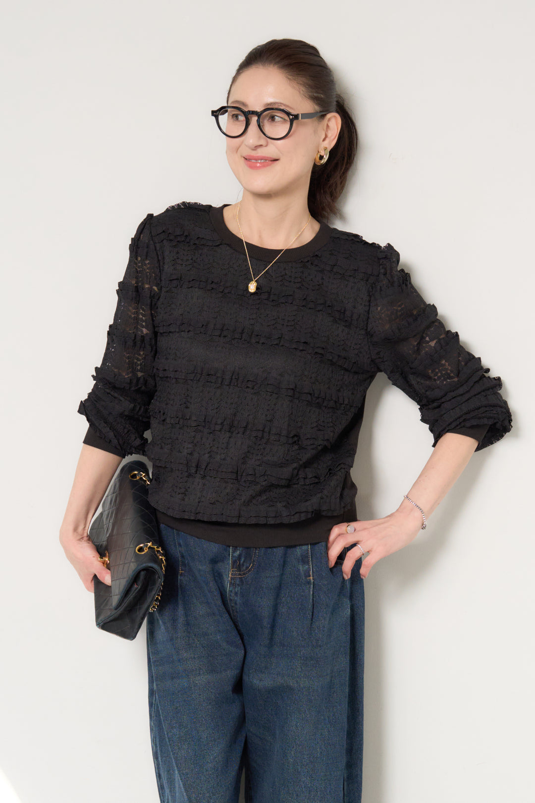 ティアードレースプルオーバー