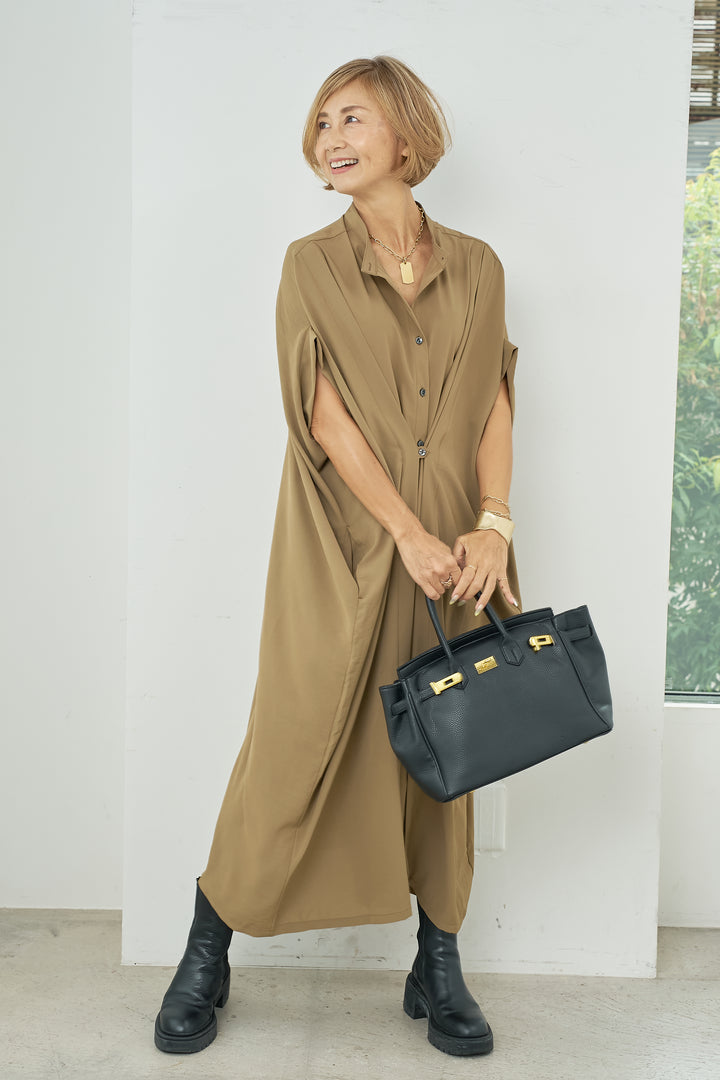 [Cool to the touch/UV protection] Multi-way tuck dress