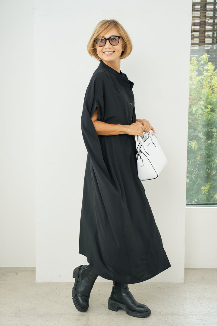 [Cool to the touch/UV protection] Multi-way tuck dress