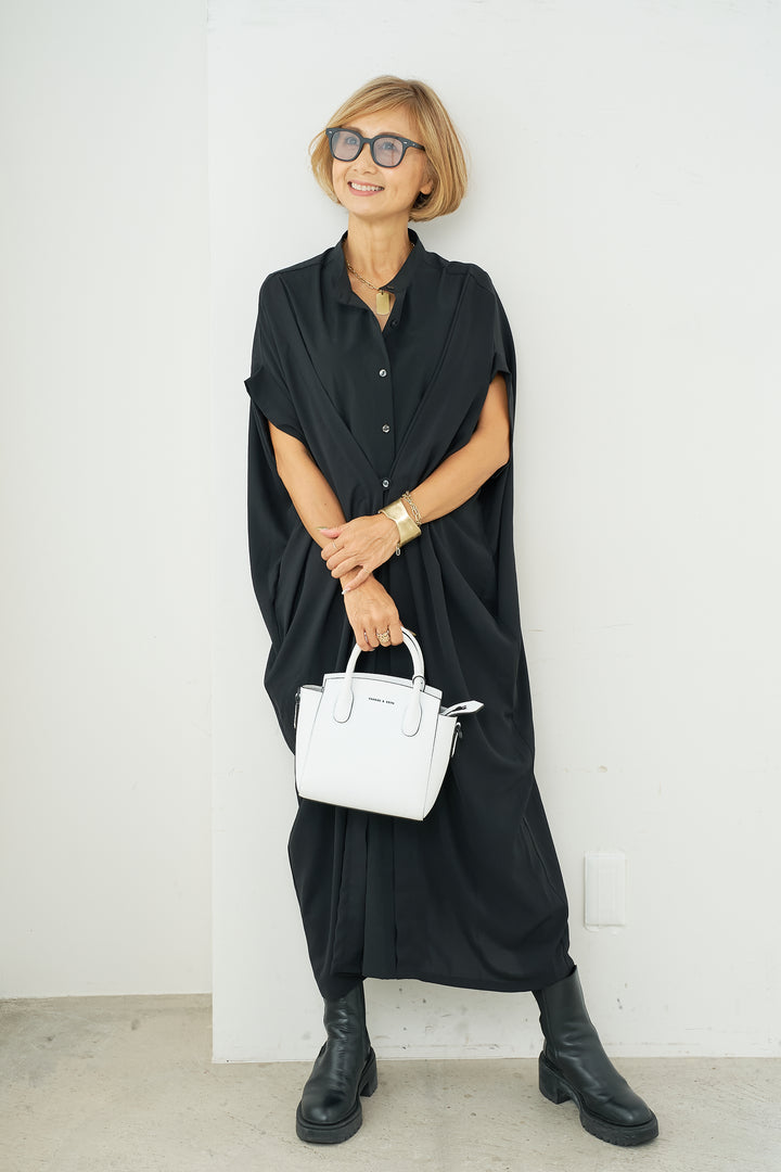 [Cool to the touch/UV protection] Multi-way tuck dress